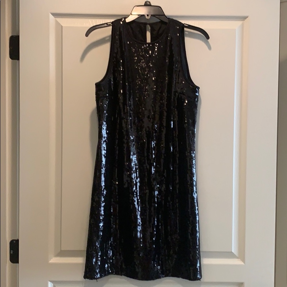 Black sequin mini